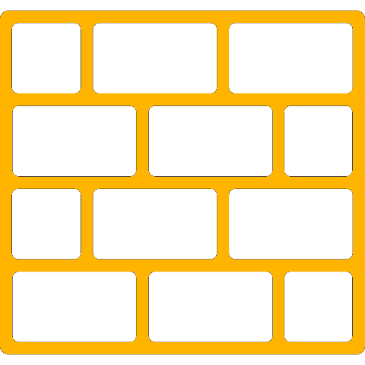 A wall, in yellow.