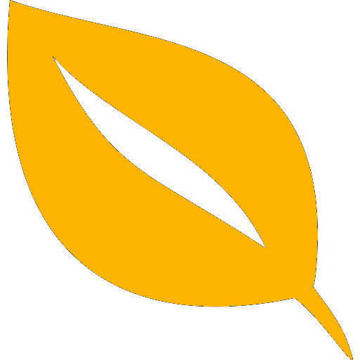 A leaf icon, in yellow.
